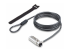 StarTech.com Nano Slot Compatible 6.6ft (2m) Cable Lock, Laptop Security - Höger vinkel