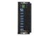 StarTech.com USB 3.0-hubb med 7 portar och nätadapter - Framsidan