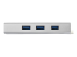 StarTech.com Bärbar USB 3.0-hubb med 3 portar plus Gigabit Ethernet - Tillbaka