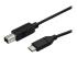 StarTech.com USB C to USB B Printer Cable - Höger vinkel
