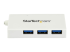 StarTech.com 4 Port USB C Hub with 1x USB-C & 3x USB-A Ports (SuperSpeed 5Gbps), USB Bus Powered, Compact Portable/Laptop USB 3.0 Adapter Hub, USB 3.1 Gen 1/USB 3.2 Gen 1 Type-C Hub, White - Framsidan