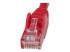 StarTech.com 100ft CAT6 Ethernet Cable, 10 Gigabit Snagless RJ45 650MHz 100W PoE Patch Cord, CAT 6 10GbE UTP Network Cable w/Strain Relief, Red, Fluke Tested/Wiring is UL Certified/TIA - Närbild