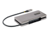StarTech.com 4-Port USB-C Hub, 1x USB-A and 3x USB-C Ports, USB 3.1 10Gbps, Bus Powered, USB Type C Hub with 9.8in (25cm) Wrap-Around Cable, Portable USB-C to USB-A Hub - Vänster vinkel