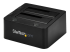 StarTech.com Dual-Bay USB 3.0 to SATA and IDE Hard Drive Docking Station, USB Hard Drive Dock, External 2.53.5 SATA III and IDE (40 pin) SSDHDD Docking Station, Hot-Swap Hard Drive Bays - Höger vinkel