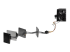 StarTech.com 15.7 in (400 mm) SATA Power Splitter Adapter Cable - Höger vinkel