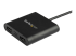 StarTech.com USB 3.0 to Dual HDMI Adapter, 1x 4K 30Hz & 1x 1080p, External Video & Graphics Card, USB Type-A to HDMI Dual Monitor Display Adapter Dongle, Supports Windows Only, Black - Närbild