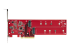 StarTech.com Dual M.2 PCIe SSD Adapter Card, x8 / x16 Dual NVMe or AHCI M.2 SSD to PCI Express 4.0, Up to 7.8GBps/Drive, For 2242/2260/2280/22110mm PCIe M-Key M2 SSDs, Bifurcation Required - Ovansidan