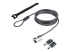 StarTech.com Nano Laptop Cable Lock, 6ft (2m), Anti-Theft Keyed Lock, Security Cable Locks Nano Slot Computers, For HP EliteBook/Lenovo ThinkPad X1/2-1 Laptops, Cut-Resistant Steel Cable Lock For Laptop (NANOK-LAPTOP-LOCK) - Höger vinkel