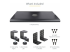 StarTech.com Under-Desk Keyboard Tray, Clamp-on Keyboard Holder, Supports up to 12kg (26.5lb), Sliding Keyboard and Mouse Drawer with C-Clamps, Height Adjustable Keyboard Tray - Framsidan