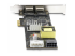 StarTech.com 2-Port 2.5Gbps PoE Network Card, Intel I225-V, 802.3af/at - Höger sida
