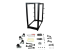 StarTech.com 25U-serverrack med öppen ram - Framsidan