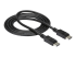StarTech.com DisplayPort 1.2-kabel med lås – certifierad, 3 m - Vänster vinkel