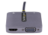 StarTech.com USB C Video Adapter, USB C to HDMI VGA Multiport Adapter w/ 3.5mm Audio Output, 4K 60Hz, HDR, 100W PD 3.0, USB C Monitor Adapter for Laptop, Thunderbolt 3/4 Compatible - Vänster sida