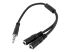 StarTech.com 4 Position to 2x 3 Position 3.5mm Headset Splitter Adapter - Höger vinkel