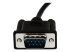 StarTech.com 1 m svart DB9 RS232 seriell nollmodemskabel F/M - Framsidan