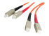 StarTech.com 2m (6.6ft) SC to SC OM1 Multimode Fiber Optic Cable, 62.5/125 Fiber Size, 10G Networks, LSZH Fiber Patch Cord - Höger vinkel