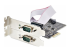 StarTech.com 2-Port Serial PCIe Card, Dual-Port PCI Express to RS232/RS422/RS485 (DB9) Serial Card, Low-Profile Brackets Incl., 16C1050 UART, TAA-Compliant, Windows/Linux, TAA Compliant - Vänster vinkel
