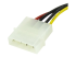 StarTech.com 15 cm 4-stifts LP4 till SATA-strömkabeladapter - Närbild