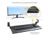 StarTech.com Under-Desk Keyboard Tray, Clamp-on Keyboard Holder, Supports up to 12kg (26.5lb), Sliding Keyboard and Mouse Drawer with C-Clamps, Height Adjustable Keyboard Tray - Vänster vinkel