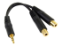 StarTech.com 6 in. 3.5mm Audio Splitter Cable - Vänster vinkel