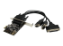 StarTech.com 2S1P PCI Express seriellt parallellt kombokort med breakout-kabel - Ovansidan