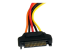 StarTech.com 30 cm 15 stifts SATA-strömförlängningskabel - Närbild